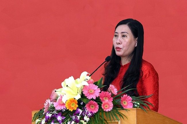 Bà Bùi Thị Quỳnh Vân được đánh giá là một trong những tân Bí thư Tỉnh ủy trẻ tuổi nhận nhiệm vụ lần này.