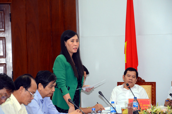 Bà Bùi Thị Quỳnh Vân phát biểu: “Tôi trân trọng đề nghị và mong muốn tiếp tục nhận được sự quan tâm lãnh đạo, chỉ đạo, giúp đỡ của Trung ương Đảng, Quốc hội, Chính phủ, các cơ quan, bộ, ban, ngành Trung ương.