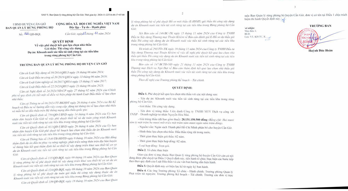 TP HCM: Lien danh TNXP - Hoa Mai, 1 ngay trung 3 goi thau tai Can Gio-Hinh-3