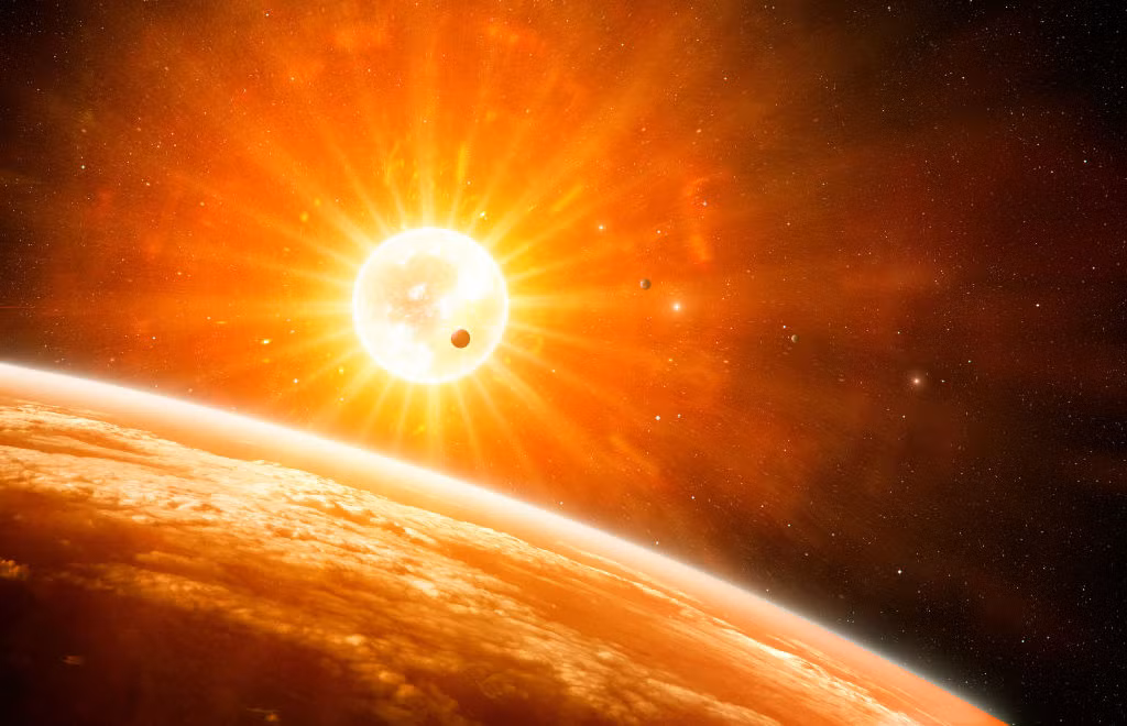 Trong vũ trụ, vật thể càng nóng thì ánh sáng càng xanh, loại nguội hơn màu sắc ngả dần sang trắng, vàng, cam. Lạnh nhất là loại vật thể có ánh sáng đỏ.