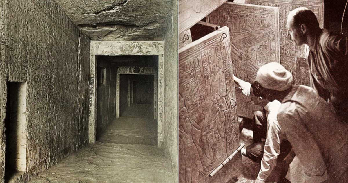 Vào năm 1922, nhóm khảo cổ của Howard Carter tìm thấy lăng mộ của pharaoh Tutankhamun tại Thung lũng các vị vua, Ai Cập. Đây là một trong những phát hiện khảo cổ học quan trọng nhất thế kỷ 20. Nhiếp ảnh gia Harry Burton may mắn được chọn chụp ảnh quá trình khai quật lăng mộ của nhà vua Ai Cập vĩ đại này.