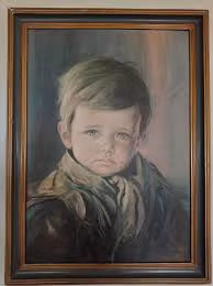 Sau một thời gian điều tra, các chuyên gia công bố lý do khiến bức tranh "Cậu bé khóc" không bị lửa thiêu rụi là vì tác phẩm này được phủ một lớp vecni chống cháy. Thêm nữa, chất liệu in tranh còn là bìa cứng nên bức tranh này có thể "sống sót" trong vụ hỏa hoạn trong khi nhiều đồ vật khác bị thiêu rụi.