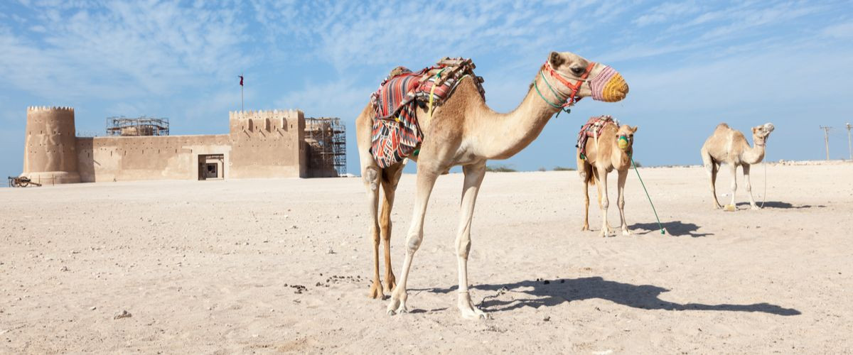 Thị trấn Al Zubarah được bảo vệ bằng một tường thành lớn bao quanh một vòng cung 2,5 km. Nơi này được bảo vệ bởi 22 tháp dạng bán nguyệt bố trí dọc theo các bức tường.