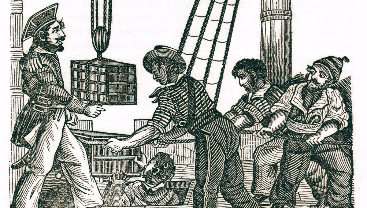 Trong khi đó, những nhóm hải tặc treo cờ đỏ trên tàu có hành động hoàn toàn, trái ngược với cướp biển treo cờ đen. Khi nhìn thấy những lá cờ đỏ trên tàu cướp biển, các thành viên thủy thủ đoàn trên các tàu buôn sẽ hiểu rằng họ sẽ bị hải tặc giết chết không thương tiếc nếu có hành động kháng cự.