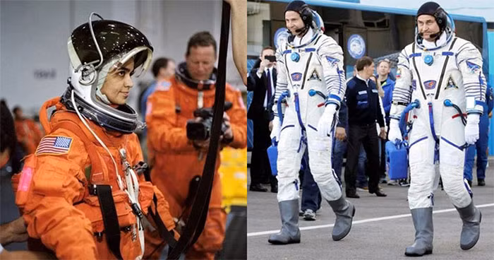 Điều này khiến nhiều người không khỏi tò mò vì sao họ lại chọn trang phục có màu sắc nổi bật hơn so với lúc bắt đầu sứ mệnh chinh phục, khám phá vũ trụ.