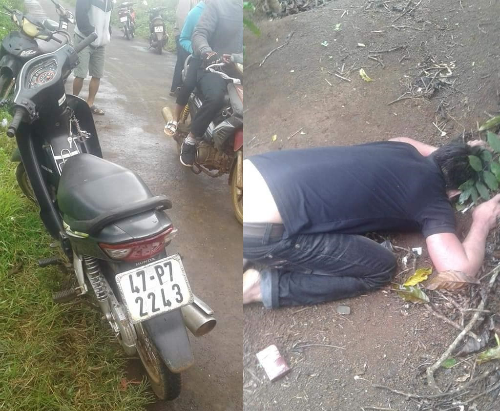 Tá hỏa thanh niên tử vong trong tư thế cắm đầu xuống đất Ta hoa thanh nien tu vong trong tu the cam dau xuong dat