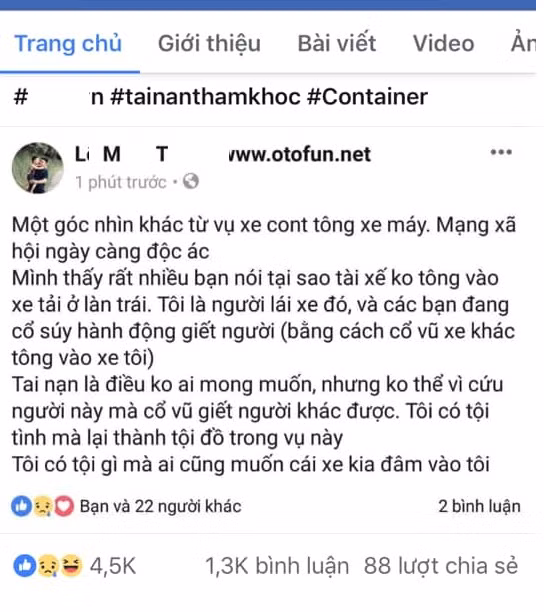 Xe container gay tai nan kinh hoang o Long An: 