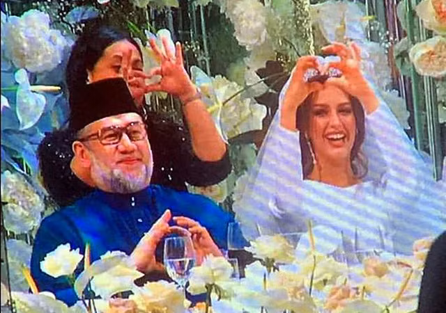 Vo cua cuu vuong Malaysia mang thai con dau long