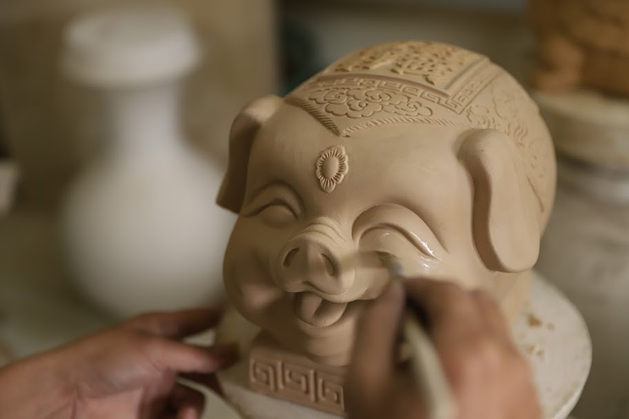 Tạo hình kỳ linh Kỷ Hợi sống động.