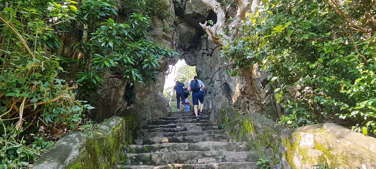 Những bậc thang giữa thiên nhiên kỳ vĩ...