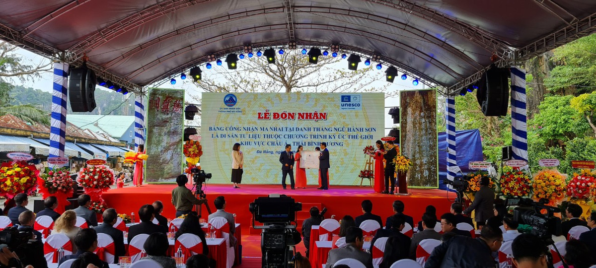 Trước đó, vào ngày 26/11/2022, tại Hội nghị toàn thể lần thứ 9 của Ủy ban Chương trình Ký ức Thế giới khu vực châu Á-Thái Bình Dương, Ma nhai tại Danh thắng Ngũ Hành Sơn đã được công nhận là Di sản tư liệu thuộc Chương trình Ký ức Thế giới khu vực châu Á - Thái Bình Dương.