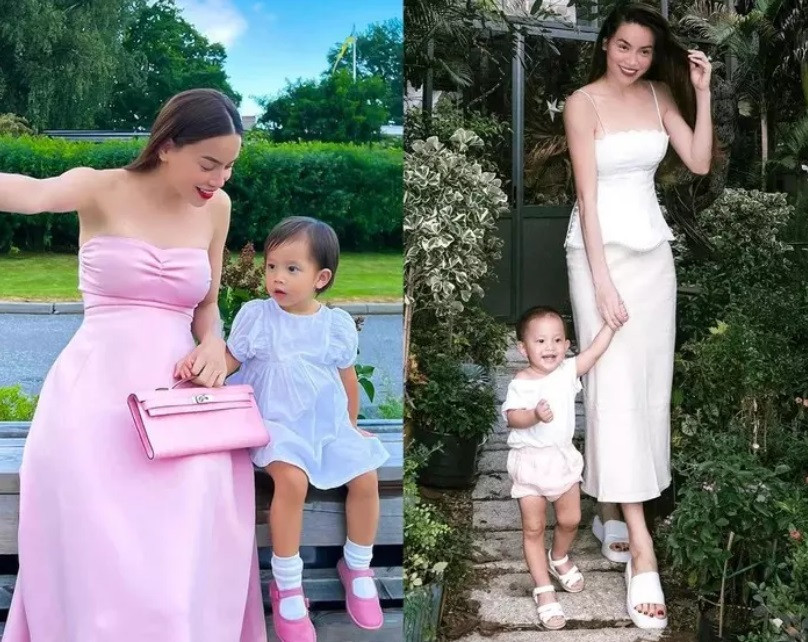 Không ít lần, Hà Hồ chọn diện đồ đôi với con gái, đó có thể là áo yếm truyền thống, hay set đồ thoải mái khi đi du lịch biển… Những tấm hình của Hà Hồ và bé Lisa luôn toát lên sự hạnh phúc, rạng rỡ, đồng thời gây ấn tượng ở nét sành điệu, đầy phong cách.