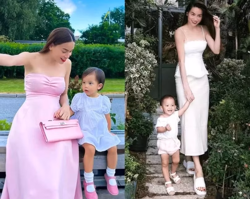 Không ít lần, Hà Hồ chọn diện đồ đôi với con gái, đó có thể là áo yếm truyền thống, hay set đồ thoải mái khi đi du lịch biển… Những tấm hình của Hà Hồ và bé Lisa luôn toát lên sự hạnh phúc, rạng rỡ, đồng thời gây ấn tượng ở nét sành điệu, đầy phong cách.