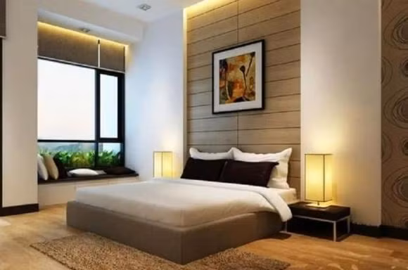 Phòng ngủ dành cho người lớn tuổi chủ yếu là màu ấm, hãy nhớ kết hợp với một số màu tone trầm, có thể khiến người già cảm thấy ấm áp.