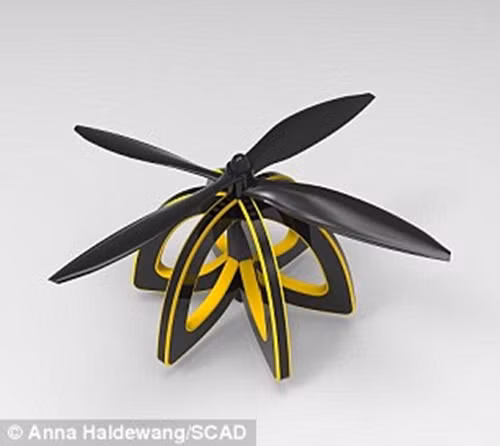 Mong muốn nâng cao nhận thức về tầm quan trọng của các loài côn trùng trong hệ thống thực phẩm của chúng ta, Anna đã hình thành ý tưởng thiết kế một robot có chức năng thụ phấn giống như ong, đề phòng trường hợp số lượng loài ong tiếp tục giảm xuống không kiểm soát. (Nguồn Dailymail)