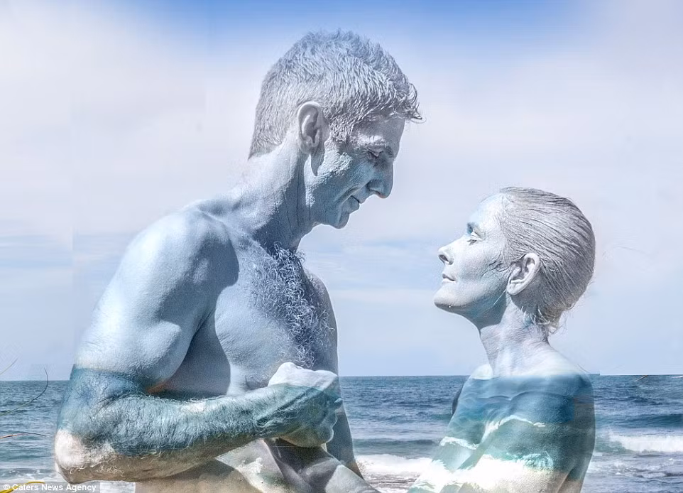Những tác phẩm body art này đã vẽ tại nhiều địa điểm trên toàn thế giới, mỗi bức ảnh, mỗi tác phẩm là một cặp vợ chồng khác biệt. (Nguồn Dailymail)