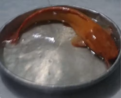 Theo anh Nghĩa, khi anh đến đoạn đường có mương, con cá lạ này phóng lên khỏi bờ mương và rơi xuống đường nhựa. Thấy kỳ lạ, anh Nghĩa quyết định bắt về nuôi, con cá trê có màu vàng cam rất khác biệt, có 8 râu, nặng khoảng 1kg. Nhiều người nghĩ rằng con cá trê này cũng thuộc loại cá trê quý hiếm tuy nhiên cũng không ít người cho rằng con cá trê này bị bạch tạng, mất đi màu sắc trên cơ thể nên mới có màu vàng.