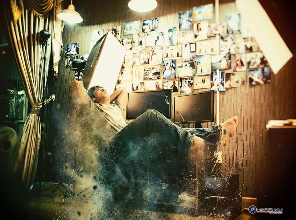 Chỉ cần kết hợp một vài kỹ năng cơ bản về Photoshop và bộ action độc đáo và một chút mắt thẩm mỹ... người chơi ảnh có thể tạo ra "tác phẩm" cực "ảo" và đẹp mắt. Ảnh: Đào Phúc Quang Vũ.