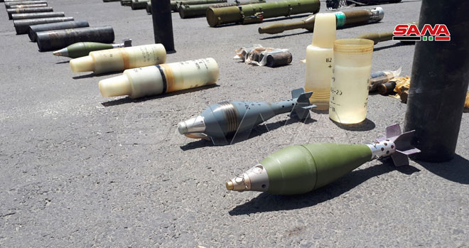 Thời gian gần đây, lực lượng chính phủ Damascus liên tục phát hiện và thu giữ nhiều trang thiết bị quân sự, vũ khí mà nhóm phiến quân bỏ lại khi tháo chạy.