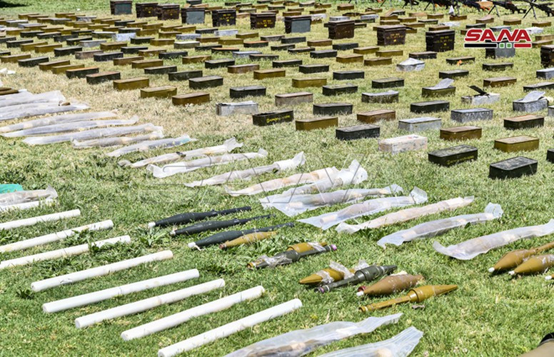 Đáng chú ý, nhiều loại vũ khí bị tịch thu hôm 19/5 có nguồn gốc từ Israel và Mỹ. Mời độc giả xem thêm video: Quân đội Syria giành lại căn cứ quân sự gần Damascus (Nguồn video: VTC14)