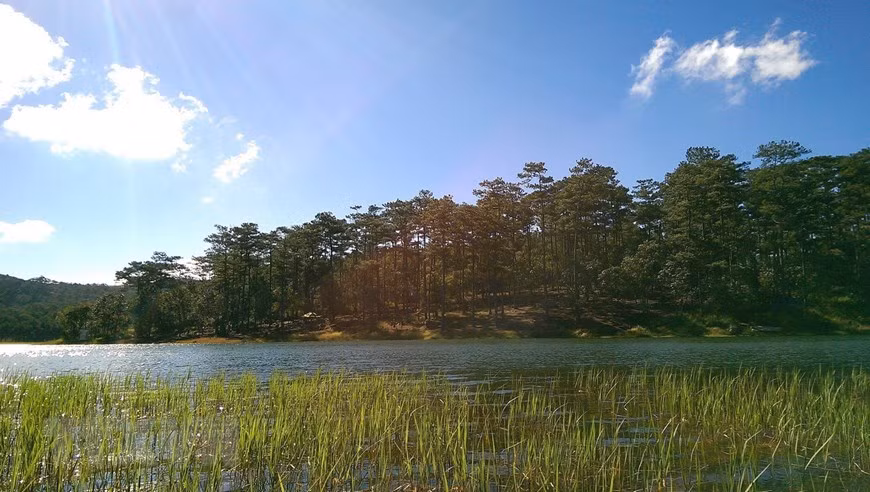 Đây là khu du lịch sinh thái, nghỉ dưỡng, vui chơi, giải trí cao cấp, coi trọng bảo tồn các yếu tố tự nhiên và bảo vệ tài nguyên nước. (Ảnh: Phạm Hậu/TTXVN)