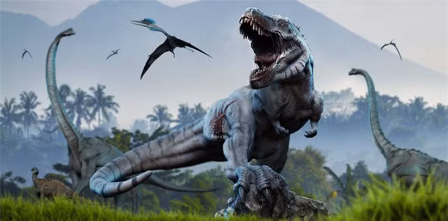 Khi T-rex đối đầu với thằn lằn bay Quetzalcoatlus, chúng chỉ như một bữa ăn ngon mà thôi.