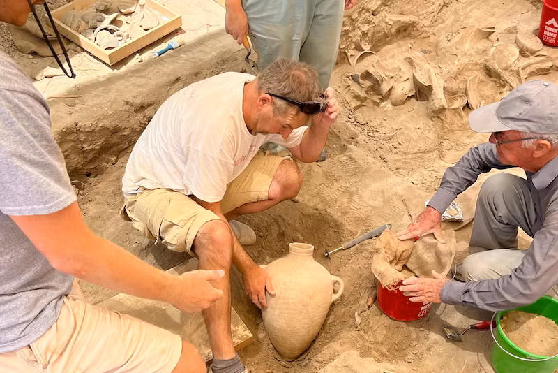 Chúng chứa hơn 500 cổ vật, bao gồm đồ gốm, đồ trang trí làm bằng hổ phách, đá quý, gươm, giáo, vương miện bằng vàng với hình bò, linh dương, sư tử và hoa.