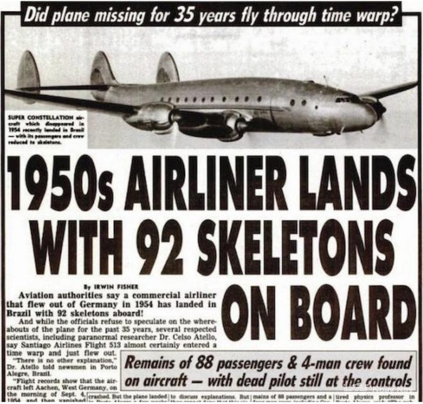 Câu chuyện kể về chuyến bay của hãng hàng không Santiago Airlines năm 1954, khi chiếc máy bay biến mất bí ẩn trong quá trình bay từ Đức đến Brazil và không bao giờ hạ cánh.