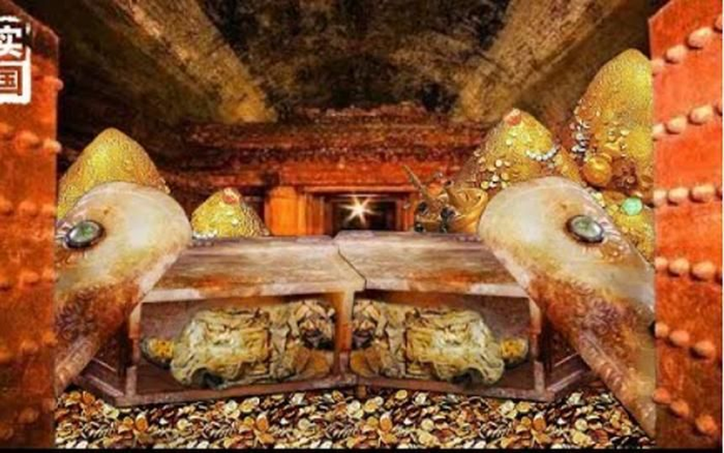 Khi mọi người đến hiện trường, họ phát hiện một ngôi mộ cổ nằm dưới mặt đất, và với diện tích chỉ 31m2, ngôi mộ này đã thu hút sự chú ý của các nhà khảo cổ học bởi bên trong nó chứa đựng nhiều bảo vật có giá trị khổng lồ, ước tính lên tới hàng chục nghìn tỷ đồng.