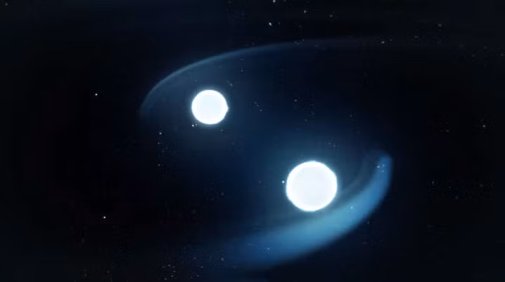 Sự va chạm này tạo ra một vụ nổ tia gamma cực kỳ sáng, và sau đó là một làn sóng năng lượng bao gồm tia cực tím, tia hồng ngoại và tia X.