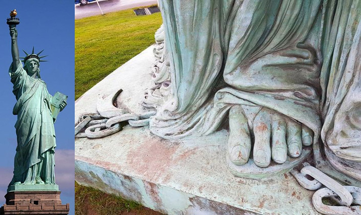 Bức tượng với hình ảnh nữ thần Libertas, vị thần Tự do của Hy Lạp, cầm một ngọn đuốc và một cuốn sách luật được coi là biểu tượng cho nền độc lập của nước Mỹ.