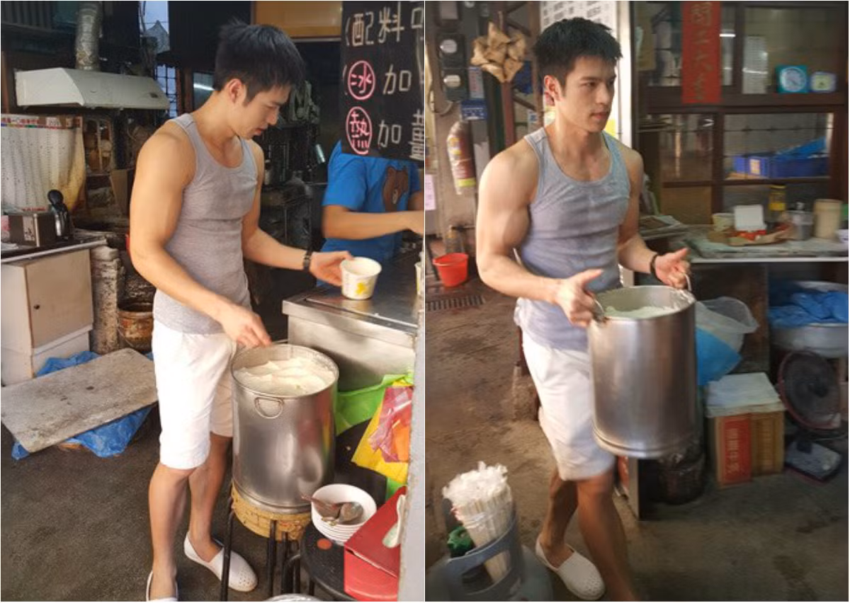 Dị Thiên Thần là người Trung Quốc, sinh năm 1988, hiện là người mẫu nghiệp dư, chưa có tên tuổi. Ngoài ra Thiên Thần còn làm thêm nghề bán tào phớ trong chợ để kiếm thêm thu nhập.