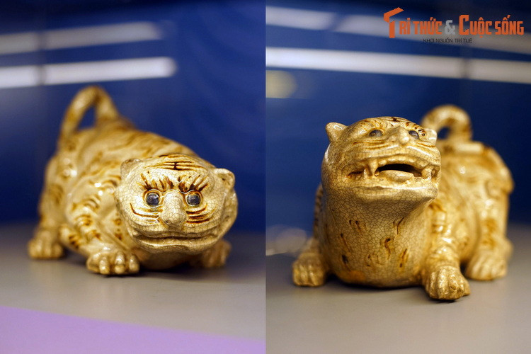 Tượng hổ của làng gốm Bát Tràng niên hiệu Cảnh Hưng (1740-1786).