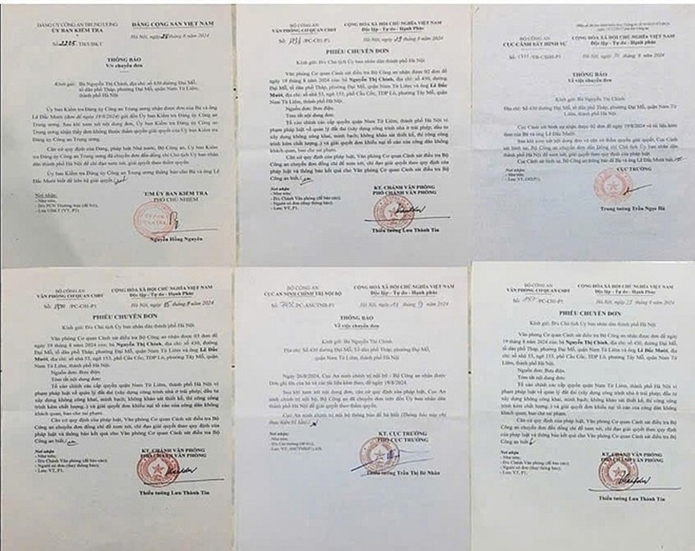 Do sự việc vẫn chưa được giải quyết dứt điểm, gần đây, công dân tiếp tục gửi nhiều đơn đến các cấp, cơ quan có thẩm quyền, trong đo có cả đơn gửi đến cơ quan chức năng của Bộ Công an, đề nghị xem xét giải quyết. Trên cơ sở đó, các đơn vị như Văn phòng Cơ quan Cảnh sát điều tra; Cục Cảnh sát hình sự; Cục An ninh chính trị nội bộ..., đều đã có hồi đáp công dân về việc chuyển tiếp đơn đề nghị địa phương xem xét, xử lý theo thẩm quyền; và thông báo lại kết quả xác minh, giải quyết.