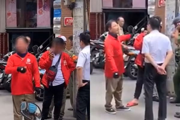 Con quen tra tien xe om, me con nem dien thoai vao mat tai xe GoViet