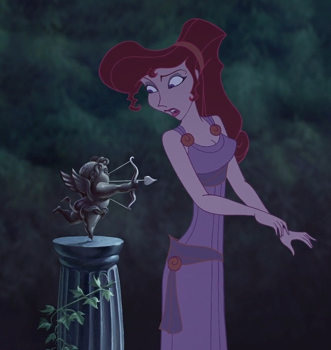 19. Hercules (1997): Có lẽ Meg đã phải lòng Hercules từ khi dính mũi tên của thần Cupid.