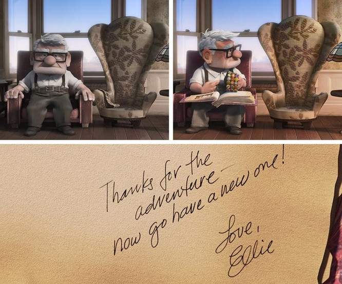 10. Up (2009): Tông màu của bộ phim luôn phù hợp với tâm trạng của ông Carl.