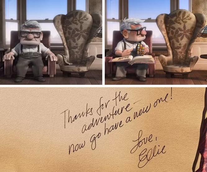 10. Up (2009): Tông màu của bộ phim luôn phù hợp với tâm trạng của ông Carl.