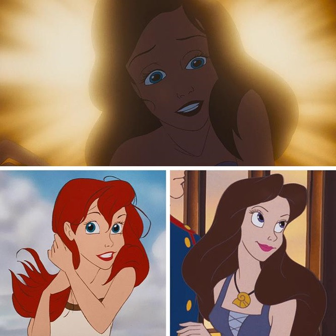 14. The Little Mermaid (1989): Hiện tượng ngược sáng khiến hoàng tử Eric tin Ursuala là ân nhân cứu mạng mình thay vì Ariel.