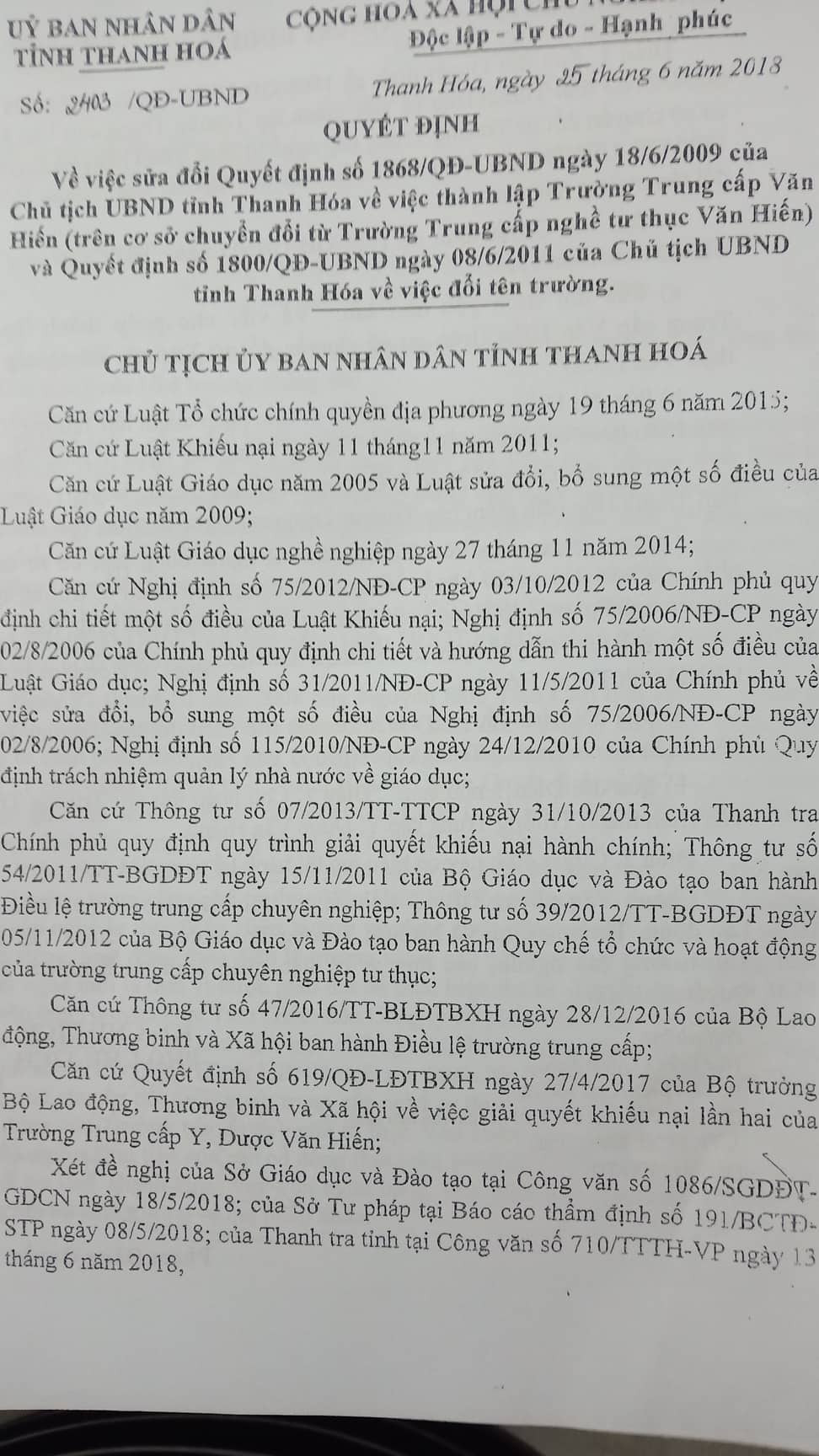 UBND Tinh Thanh Hoa ra quyet dinh sai, truong trung cap Van Hien khon don? (Ky 1)-Hinh-3