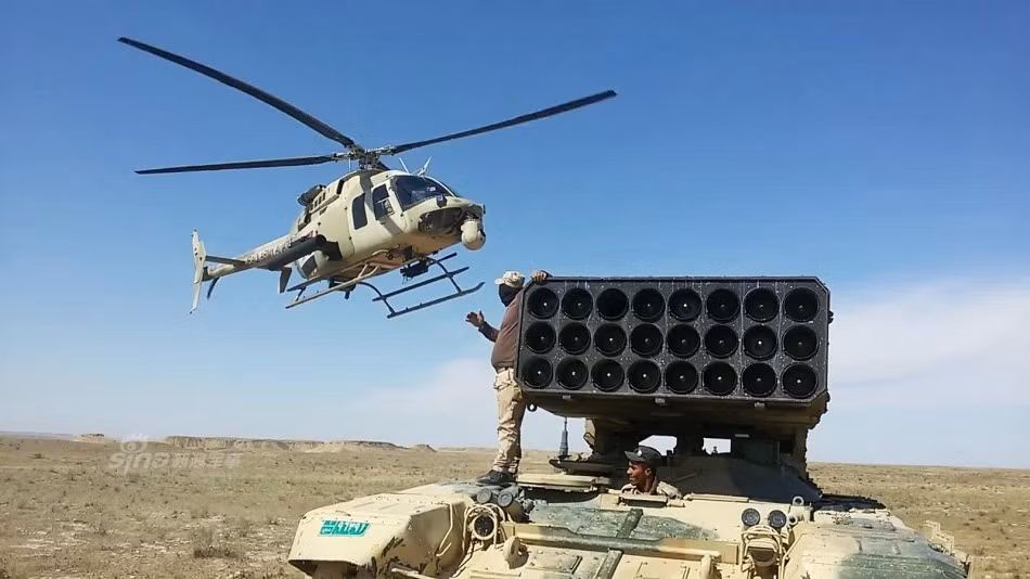 Trước khi sử dụng ở Mosul, Quân đội Iraq đã triển khai TOS-1A oanh tạc các mục tiêu phiến quân IS ở nhiều nơi khác và được đánh giá là rất thành công, hiệu quả cao. Nguồn ảnh: Sina