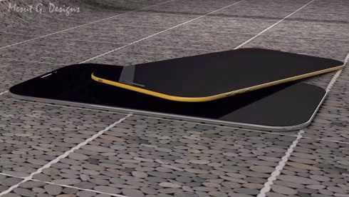 Trong bản thiết kế này, ịPhone 7 có độ mỏng chỉ 5 mm, các cạnh viền được bo tròn.