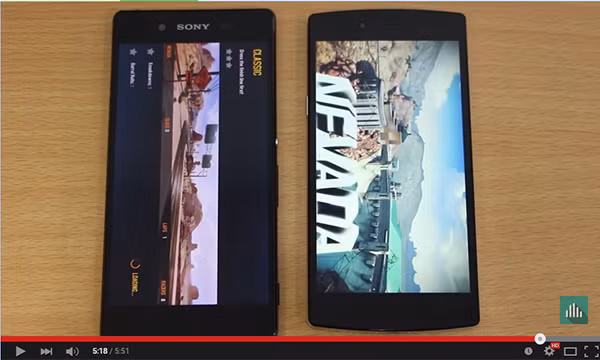 Đến lượt game Temple Run 2, Z4 khởi động xong trước Bphone trong khoảng 2 giây, tuy nhiên với game nặng nhất là Asphalt 8 thì Bphone tỏ ra vượt trội khi cho phép người chơi bắt đầu chơi game nhanh hơn tới 5 giây. Như vậy ở cả 3 bài test, chiếc Bphone dùng chip lõi tứ đã có tốc độ nhanh hơn một cách rõ rệt Xperia Z8 với vi xử lý 8 lõi.