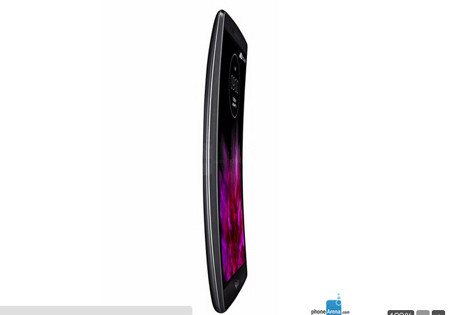  2. LG G Flex 2 - Công bố: 5/1/2015. Được công bố cùng ngày với ZenFone 2, G Flex 2 sở hữu thiết kế cong mềm mại hình quả chuối, mang đến cảm giác rất vừa vặn khi cầm trên tay. Đây cũng là smartphone Android đầu tiên trên thị trường trang bị vi xử lý 8 lõi Snapdragon 810 của Qualcomm, cùng với RAM LPDDR4. Một tính năng đáng chú ý khác là màn hình OLED nhựa với độ phân giải 1080p do chính LG sản xuất. LG tuyên bố G Flex 2 có khả năng tự xóa vết xước (nhỏ) ở mặt sau và pin sạc siêu nhanh.
