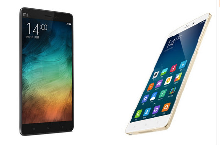  3 &amp; 4. Xiaomi Mi Note &amp; Mi Note Pro - Công bố: 15/1/2015. Mi Note sở hữu màn hình 2.5D với độ phân giải 1080 x 1920p, tương đương mật độ điểm ảnh 387 ppi, vi xử lý Qualcomm Snapdragon 810 tốc độ lên tới 2.5 GHz, RAM 3GB, camera Sony 13MP với ống kính khẩu độ f/2.0, đèn flash LED 2 tông.N gười anh em Mi Note Pro sở hữu độ phân giải cao vượt trội (1440 x 2560p, tương đương mật độ điểm ảnh 515ppi), RAM khủng 4GB và cài chipset Snapdragon 810 của Qualcomm. Máy cũng trang bị camera 13MP do Sony sản xuất nhưng có kèm bộ chống rung quang học. Pin có dung lượng khá lớn, lên tới 3090 mAh.