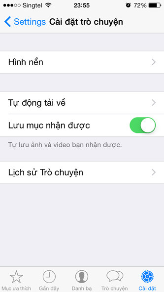  9. Ngừng tự động lưu giữ ảnh trên Whatsapp. Chỉ khi bạn tắt chức năng này nếu không điện thoại của bạn sẽ tự động lưu giữ tất cả ảnh mà bạn gửi hoặc nhận trên Whatsapp. Chọn tab Cài đặt trong WhatsApp, chọn Cài đặt trò chuyện &gt; Tự động tải về và tắt tính năng tự lưu ảnh. Tương tự, bạn cũng có thể lục tìm các ứng dụng nhắn tin thông thường để giảm bớt lượng nội dung mà các ứng dụng này lưu trữ.