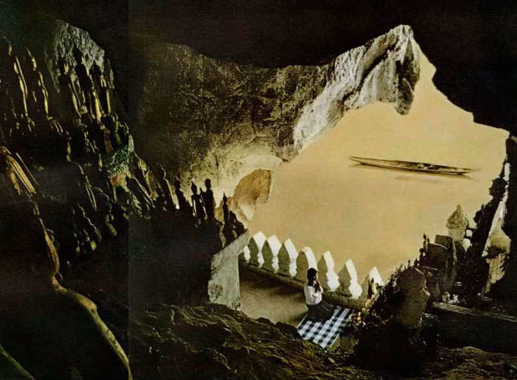 Động thiêng Pak Ou bên dòng Mekong ở Lào.