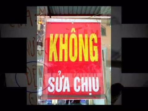 Chủ quán rất cứng rắn, thông báo không sửa chịu cho khách.