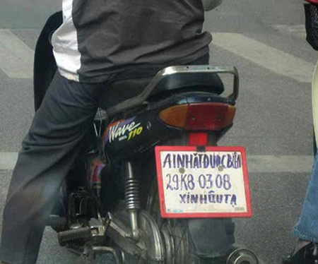 Tranh thủ thông báo và tìm lại biển số xe đã mất.