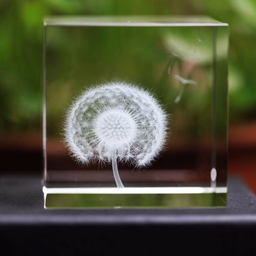 Mỗi hộp pha lê có giá từ 270.000 - 300.000 đồng thích hợp đặt trên bàn làm việc, trang trí khá đẹp mắt.